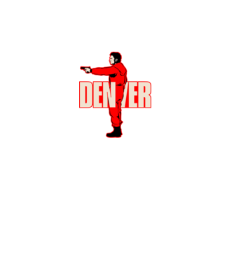 denver la casa de papel model turcoaz pe tricou