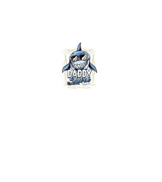 Daddy Shark model negru pe tricou