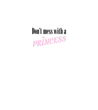 Princess model alb pe tricou