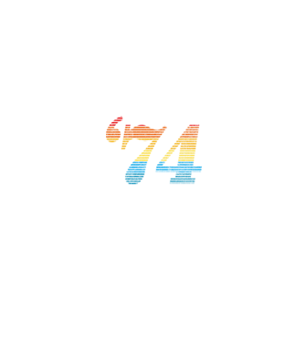 Retro Birthday 1974 model alb pe tricou