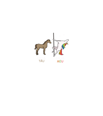 calul tău - calul meu model negru pe tricou