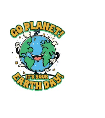 Go planet model negru pe tricou