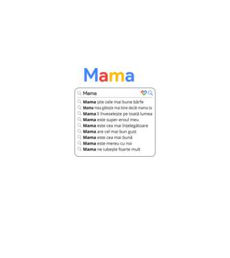 căutare Google Mama model negru pe tricou