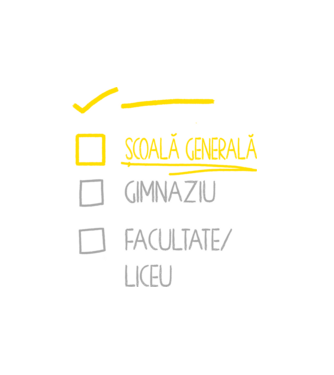 Cheklist educație - grădiniță negru model alb pe tricou