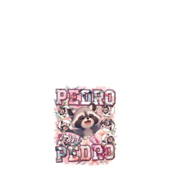 Girly Pedro model alb pe tricou
