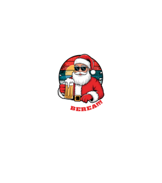 Ho ho ține mi berea! Negru model negru pe tricou