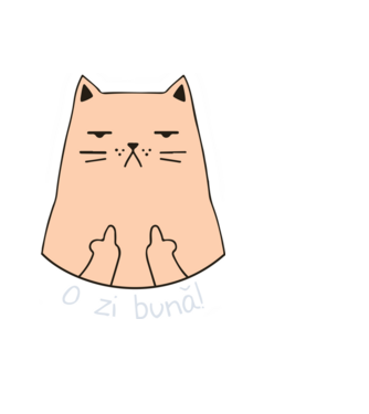 O zi bună model negru pe tricou