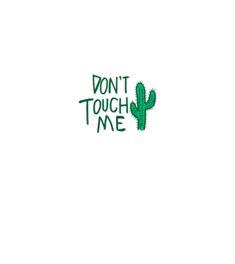 Dont touch me model roșu pe tricou