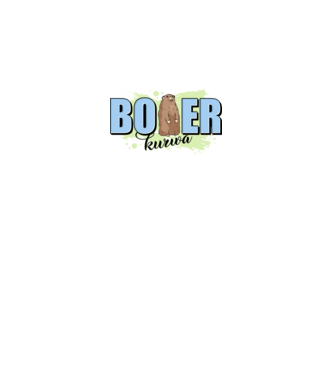 Bober Kurwa model alb pe tricou