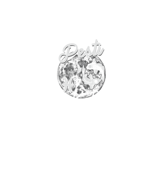Zodiac bărbat PEȘTI retro model negru pe tricou
