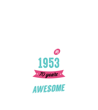 MADE IN 1953 model negru pe tricou