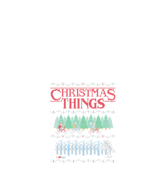 christmas things ugly sweater model negru pe tricou