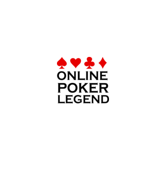 Online Poker Legend model alb pe tricou