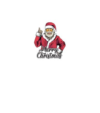 Merry christmas Santa model gri închis pe tricou