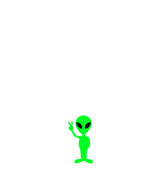 UFO Alien model negru pe tricou