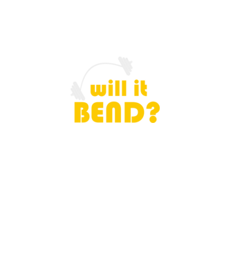 Will it bend model negru pe tricou