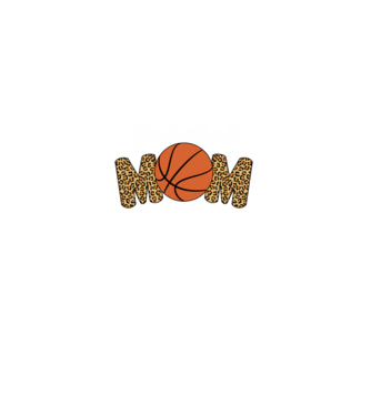 Basketball Mom model negru pe tricou