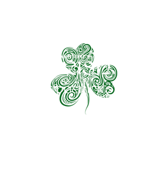 Everyone is irish shamrock model negru pe tricou