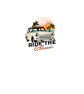 Trabant Ride The Classic model negru pe tricou