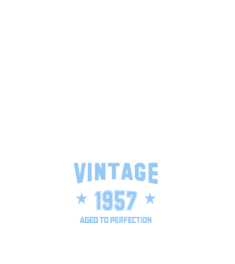 Vintage - 1957 model alb pe tricou