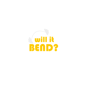 Will it bend model negru pe tricou