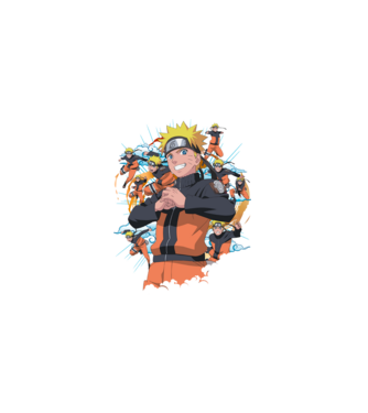 NARUTO model negru pe tricou
