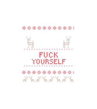 Merry go f-ck yourself model alb pe tricou