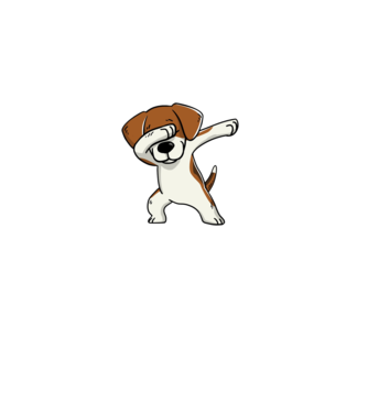 Beagle DAB model gri pe tricou