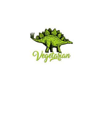 Vegetarian model alb pe tricou