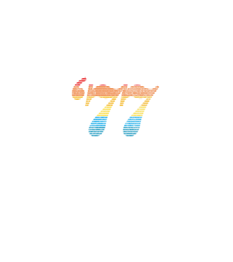 Retro Birthday 1977 model negru pe tricou