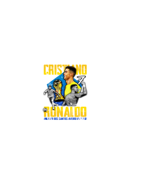 Ronaldo tribute model negru pe tricou
