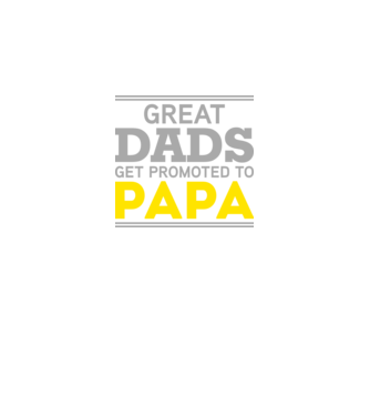 Great dads get promoted to papa model negru pe tricou