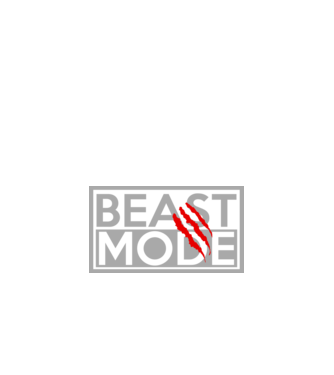 Beast mode model negru pe tricou