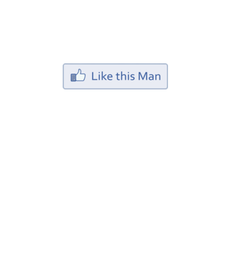 Like this man model alb pe tricou