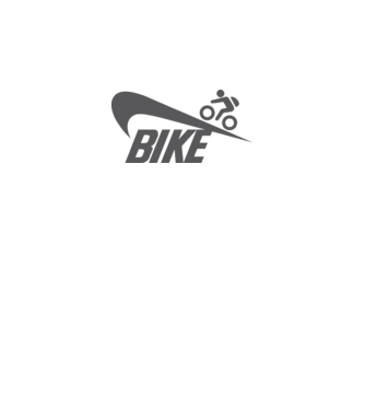 Bike logo model alb pe tricou