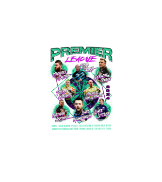 DARTS premier league 2024 model negru pe tricou