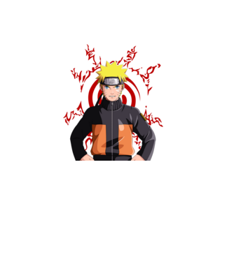 NARUTO model negru pe tricou