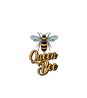 Queen Bee model turcoaz pe tricou