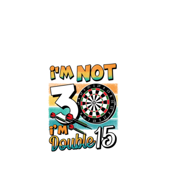 Darts Birthday 30 years old model negru pe tricou