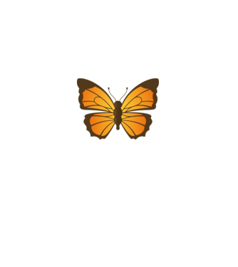 Butterfly model alb pe tricou