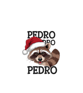 Pedro pedro xmas model alb pe tricou