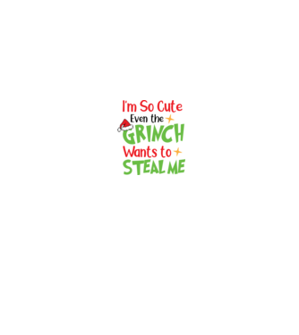 So cute Grinch model negru pe tricou