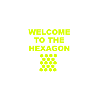 Welcome to the hexagon model roșu pe tricou