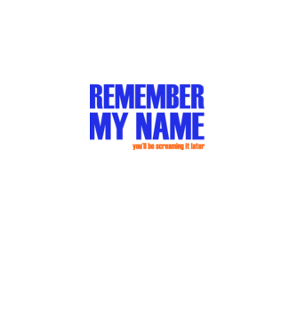 Remember My Name model alb pe tricou