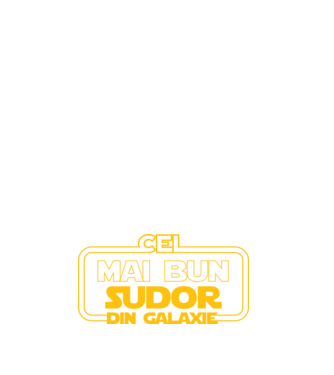 Cel mai bun sudor din galaxie model negru pe tricou