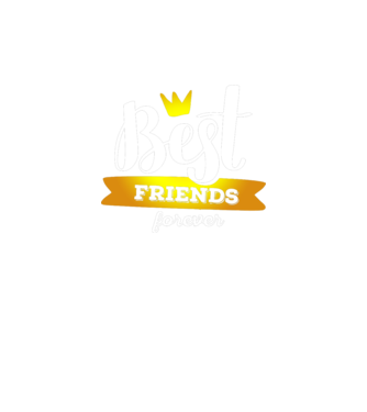 Best friends forever model negru pe tricou