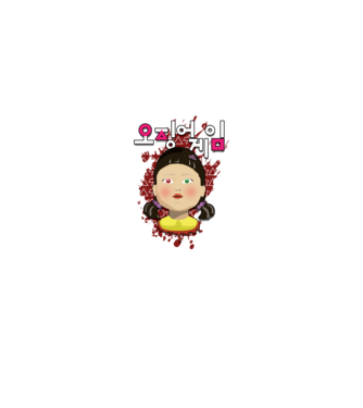 red light green light doll model gri pe tricou