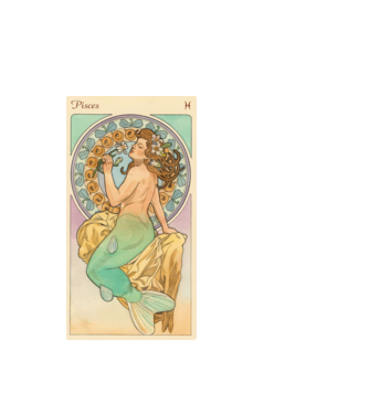 Horoscop Tarot PESTI model alb pe tricou