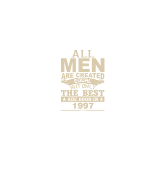 All men are created - 1997 model verde pe tricou