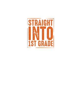 Straight into 1st grade model negru pe tricou